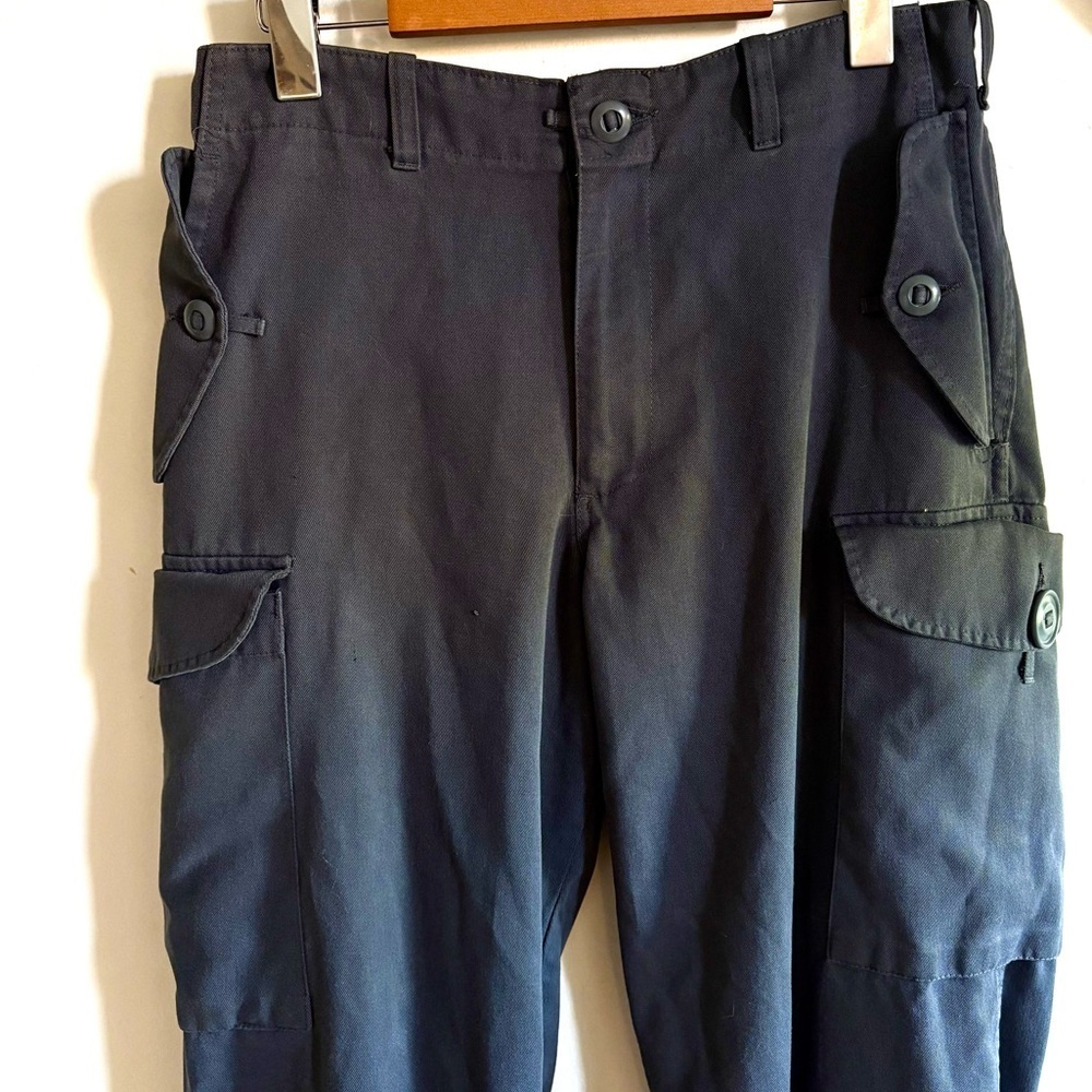 Grey Authentic Army Utility Cargo Pants – Y2K Military Workwear (Fits Small) - Picture 4 of 7